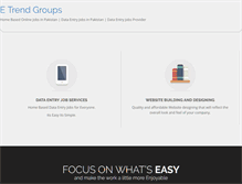 Tablet Screenshot of etrendgroups.com